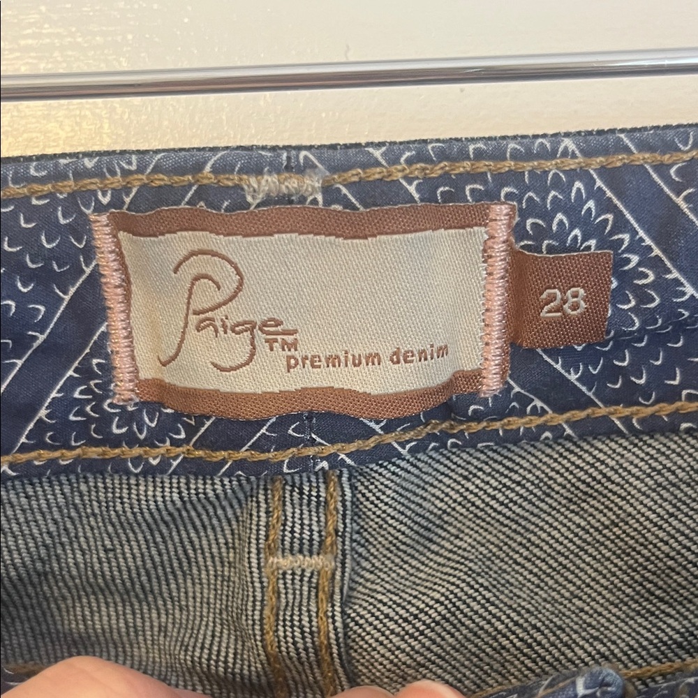 Paige Laurel Canyon Jeans Size 28 Boot Cut Flare Low Rise Y2K Coastal Cowgirl - Picture 8 of 11